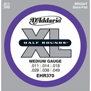 Струны для электрогитары D'Addario EHR370 XL Half Rounds Medium (6 струн .011-.049) фото