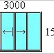Алюминиевая раздвижная балконная рама 3000*1500