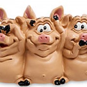 Фигурка “Трио мудрых свинок“ 12х7х5,5см. арт.RV-618 W.Stratford фотография