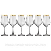 Набор бокалов для вина из 6 штук golden celebration 450мл фото