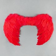 Аксессуар для праздника Сималенд Крылья ангела красные на резинке, 65*40 см фото