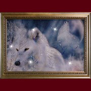 Картина, Белые волки. фото