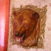 Декоративная голова медведя фото
