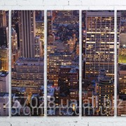 Модульна картина на полотні Нью-Йорк. Манхеттен код КМ100150(150)-072-2 фото