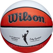 Мяч баск. WILSON WNBA Authentic Series Outdoor, арт.WTB5200XB06, р.6, резина, бутил.кам.,бело-оранж фото