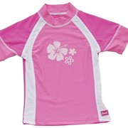 Солнцезащитная купальная футболка Banz, розово-белая фото