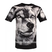 Мужская футболка Rock Eagle Wolf Face с мордой волка фото