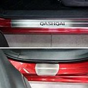 Накладки на пороги Nissan Qashqai 2014-наст.время (лист шлифованный Qashqai) фотография