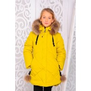 Куртка «Вика-дочка», желтая фото