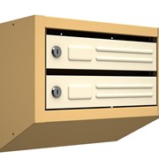 Вертикальный почтовый ящик Витерит-2, бежевый фото
