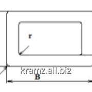Профиль полый прямоугольный шифр 05/0007 B, мм 60 R mах, мм 0,5 площадь сечения - 4,75