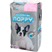 Подгузники для домашних животных Neoomutsu Nappy размер L на вес 7-12 кг 12 шт фото