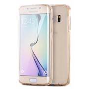 Чехол силиконовый 360° для Samsung Galaxy S6 Edge SM-G925F Gold фотография