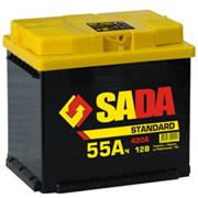 Аккумуляторы серии Standard модель 6CT-55, пр-во Сада (SADA)