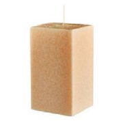 Свеча однотонная "КУБ" с ароматом ванили (75 х 75 х 110 мм) (20 штук/коробка)