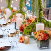 Композиции цветочные для свадебного стола фото
