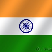 Флаг национальный Индия фото