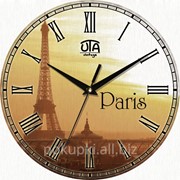 Часы настенные круглые Париж фото