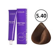 Крем-краска для волос V-COLOR Demax 5.40 светло-коричневый медный натуральный, 60 мл фото
