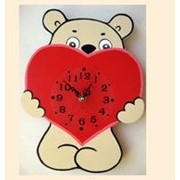 Настенные часы "Мишка с сердцем"