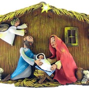 Керамическое панно “Рождество Иисуса Христа“ фото