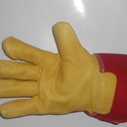 Перчатки кожаные комбинированные 0120 фотография