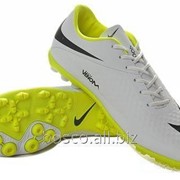 Футбольные сороконожки Nike HyperVenom Phelon TF White/Yellow/Black фотография