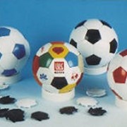 Спортивные сувенирные мячи с логотипом фирмы фото