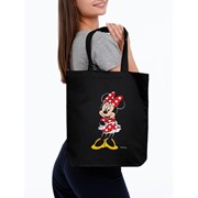 Холщовая сумка «Минни Маус. Couture», черная фотография
