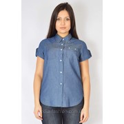 Рубашка джинсовая на кнопках (42-48), 130 грн оптом фото