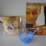 Косметическая маска для лица на основе золота 24К, витамина В3 и коллагена, 300 грамм. фото