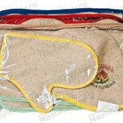 Набор войлочных изделий для бани в сумке (рукавица, коврик, шапка)