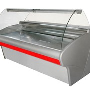 Холодильная витрина Carboma ВХСр-1,5 высокое качество, со склада, на заказ, доставка абаритные размеры: 1500х1100х1200, выкладка 1420х735 фотография