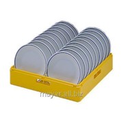 Кассета для 18 обеденных тарелок - 240 мм желтая, 867002 фотография