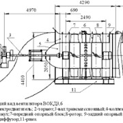 Осевой двухступенчатый вентилятор ВОКД-3,6 фото