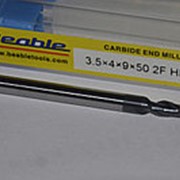 Фреза концевая ц/х d 3,5 (z2) 50/9мм, хв. 4мм HRC45 CARBIDE, BEABLE фото