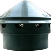 Вентиляционный грибок (колпак, выпуск, зонт) серый в трубу 110 мм фото