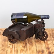 Мини-бар деревянный 'Мотоцикл с коляской', 4 персоны, тёмный, 32 см