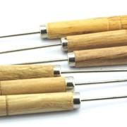 Шило-крючок с деревянной ручкой