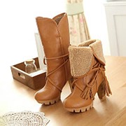 Зимние женские полусапоги на овчине. Размеры 34-43 фото