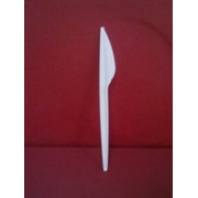 Нож одноразовый белый 175 мм, 100 шт. фото