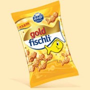 Печенье соленое в форме рыбок ’Goldfischli’ фотография