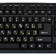 Клавиатура LogicPower LP-KB 017. Цвет черный. 10 горячих кнопок. PS/2 фото