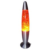 Лава лампа - с блестками оранжевая (35 см)