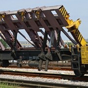 Платформа ППК-2Б для транспортирования закрестовинных блоков длиной 12,5 м и массой до 19 тн фото
