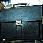 Мужская сумка-портфель SEHGAL 28х38см черная фотография