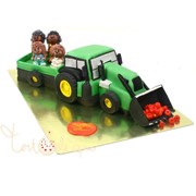 Торт Ежики на тракторе №52 фотография