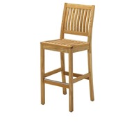Барный стул из массива тикового дерева фотография