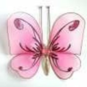 Бабочка средняя нежно-розовая 19*13 см фото
