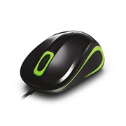 DLM-133OUB Delux USB оптическая мышь, Цвет: Чёрно-зеленый